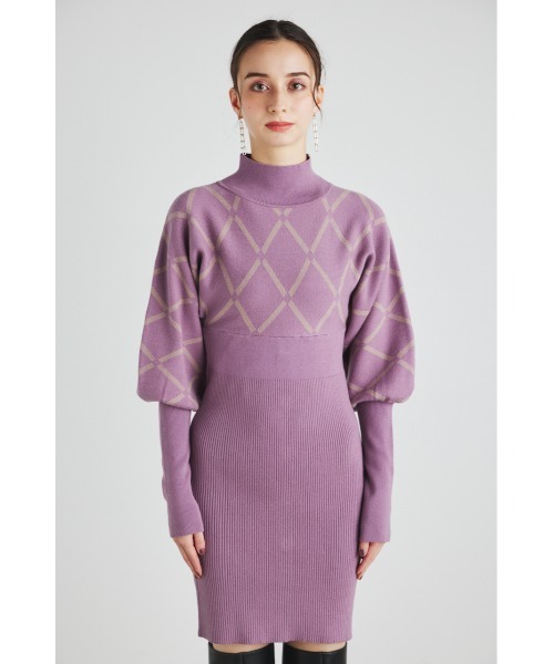 「rienda」 ニットワンピース MEDIUM ベージュ レディース_画像7