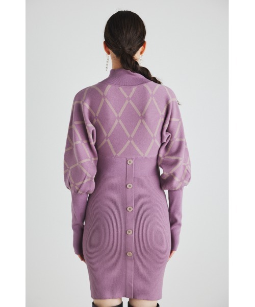 「rienda」 ニットワンピース MEDIUM ベージュ レディース_画像8