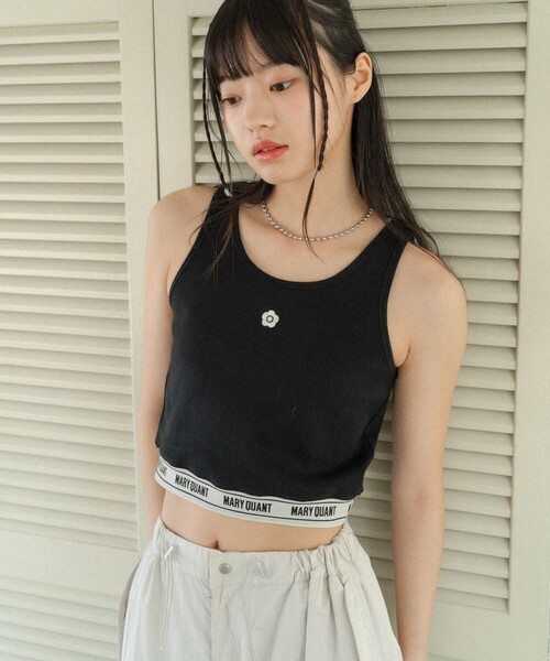 「PUBLUX」 ノースリーブトップス「MARY QUANTコラボ」 フリ- ベージュ レディース_画像3
