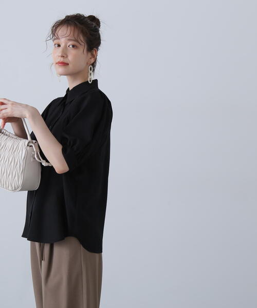 「N.(N. Natural Beauty Basic)」 半袖シャツ MEDIUM パープル レディース_画像4