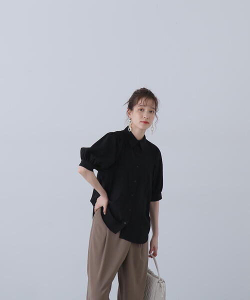 「N.(N. Natural Beauty Basic)」 半袖シャツ MEDIUM パープル レディース_画像9