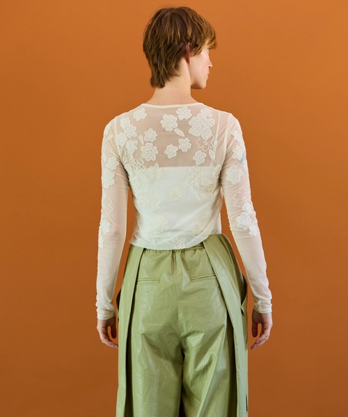 MAISON SPECIAL（メゾンスペシャル） 「PRE-ORDER」Flower Embroidery