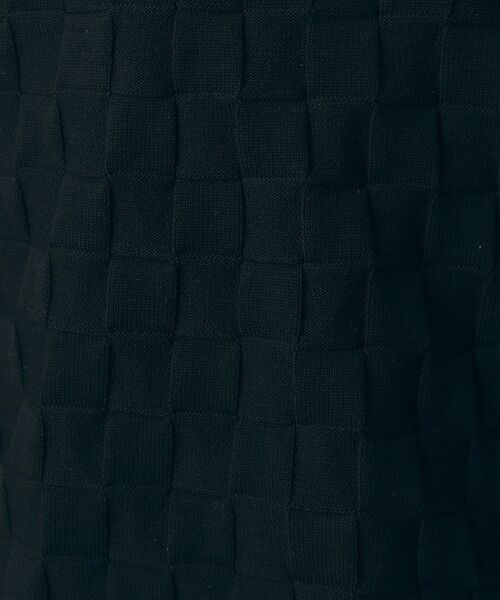 「Dessin」 7分袖ニット 02 ブラック レディース_画像5