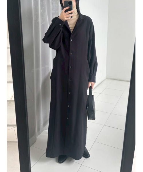 【rim ark】ドレープポケットドレス RIM.ARK ドレス 入学式 卒業式 Drape pocket dress ドレープ ポケット