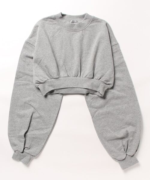 「JEANASIS」 スウェットカットソー FREE グレー レディース_画像2