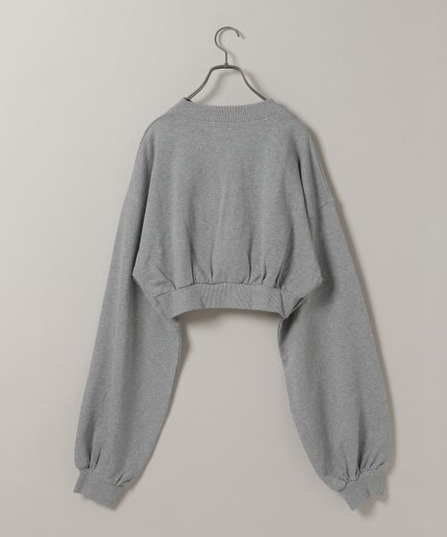 「JEANASIS」 スウェットカットソー FREE グレー レディース_画像3