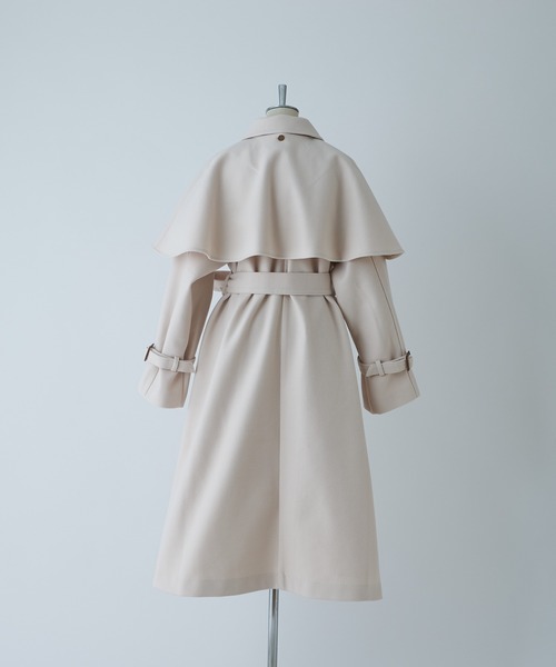 「one after another NICE CLAUP」 ステンカラーコート MEDIUM オートミール レディース_画像4