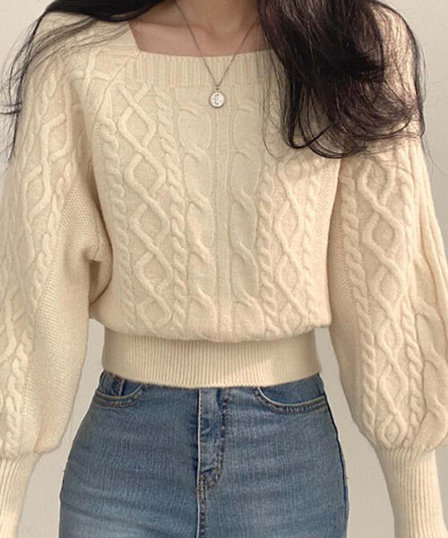 「Ulysses」 「Doula Doula」長袖ニット F ベージュ レディース_画像4