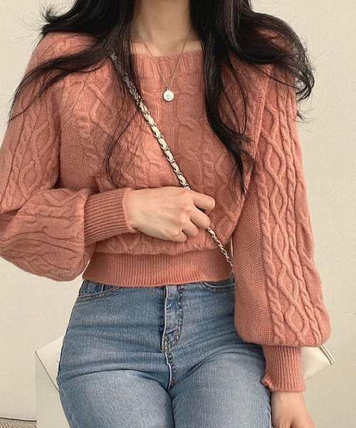 「Ulysses」 「Doula Doula」長袖ニット F ベージュ レディース_画像5