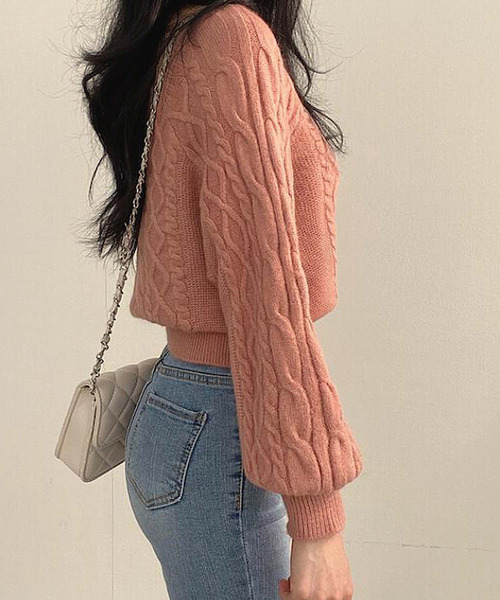 「Ulysses」 「Doula Doula」長袖ニット F ベージュ レディース_画像7