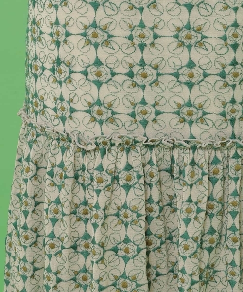 「Jocomomola」 長袖ワンピース 40 アイボリー レディース_画像2