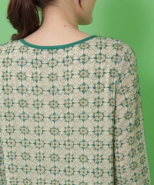 「Jocomomola」 長袖ワンピース 40 アイボリー レディース_画像6