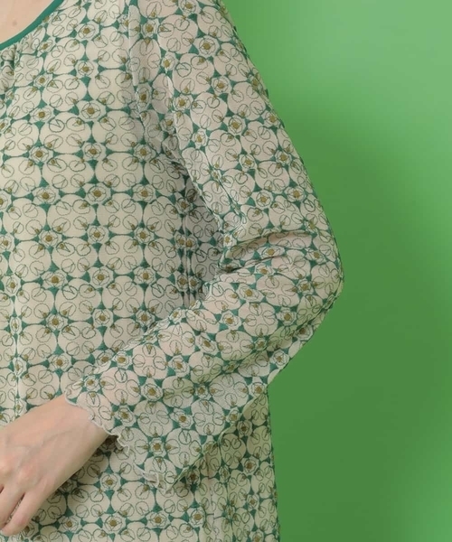 「Jocomomola」 長袖ワンピース 40 アイボリー レディース_画像8