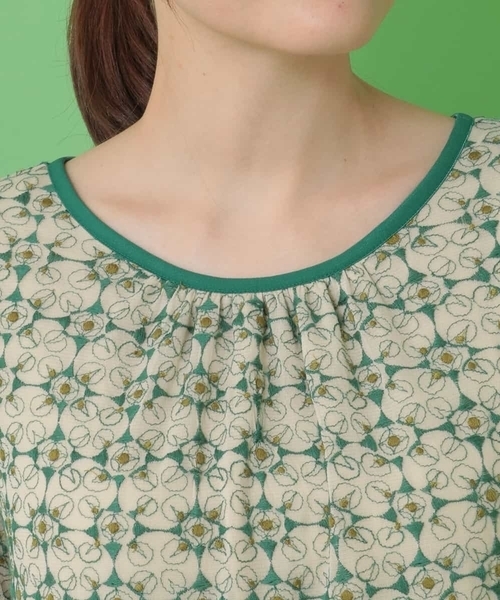 「Jocomomola」 長袖ワンピース 40 アイボリー レディース_画像9