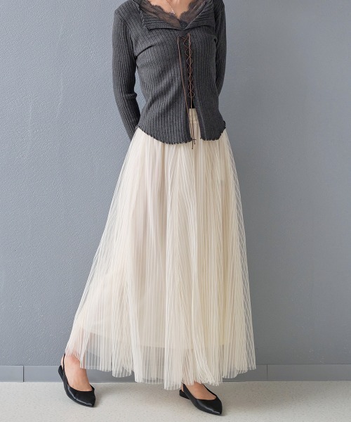 スカート ストライプ ボリュームチュールスカート : ZOZOTOWN Yahoo!店