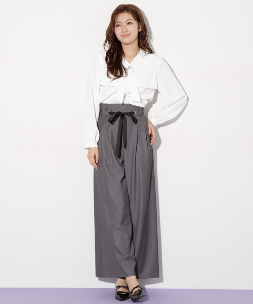 「JILL by JILL STUART」 長袖ブラウス FREE ブルー レディース_画像7