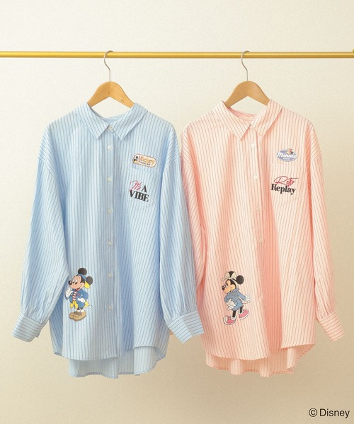 Disney（ディズニー） ブラウス シャツ ミッキー＆フレンズ/オーバー