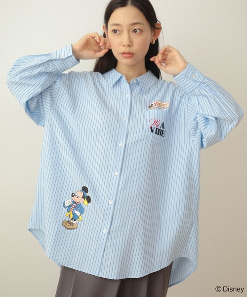 Disney（ディズニー） ブラウス シャツ ミッキー＆フレンズ/オーバー