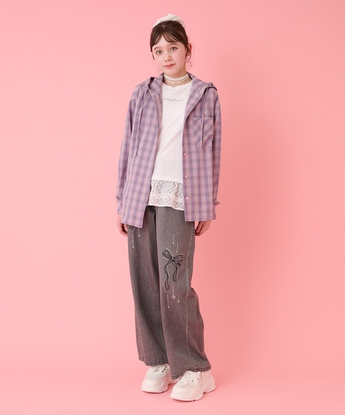 mezzo piano Junior（メゾピアノ ジュニア） tシャツ チョーカーつき 