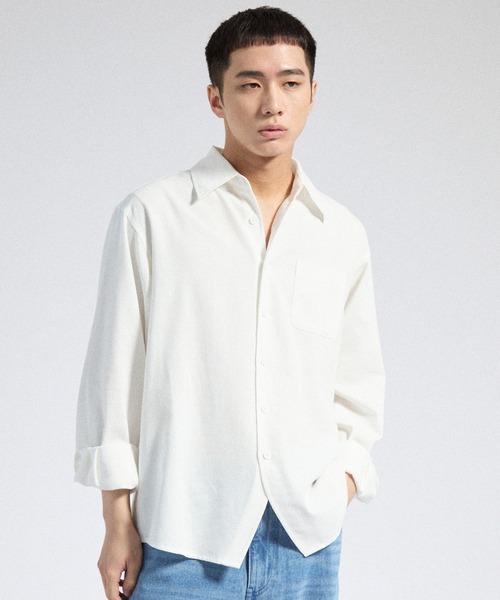 Parts Lab. シャツ 「Parts Lab.」Linen Mix Faded Relax Shirt