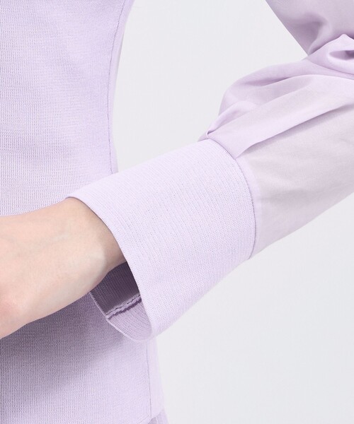 ニット セーター 「La maglia」 シアーコンビニットプルオーバー レディースの画像