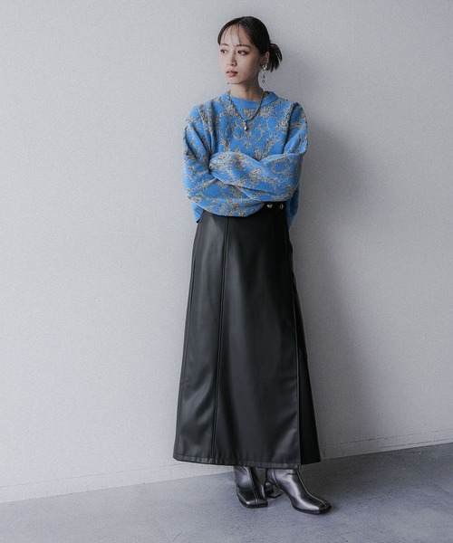 「HARE」 長袖ニット FREE グレー レディース_画像9