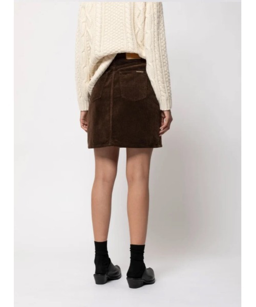 「Nudie Jeans」 スカート M ブラウン レディース_画像4