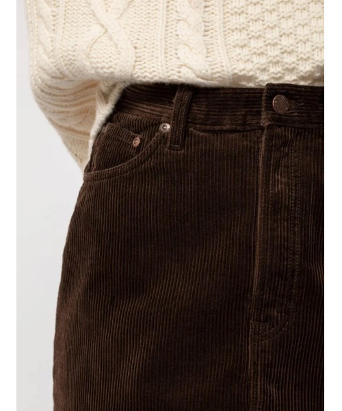 「Nudie Jeans」 スカート M ブラウン レディース_画像6