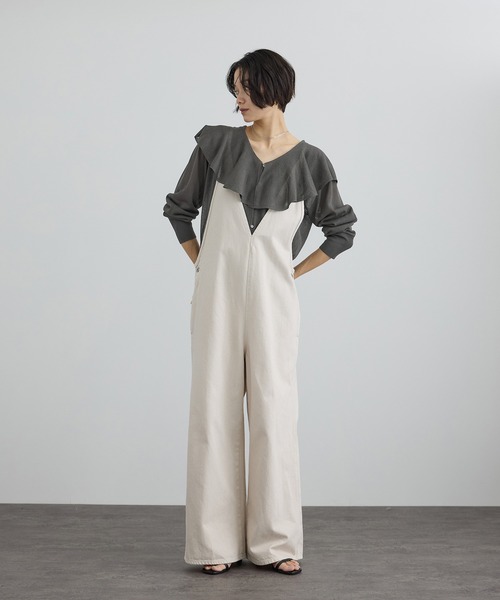 ◆新品◆ADAM ET ROPE'アダムエロペ/ワッフル編ロングカーディガン ADAM ET ROPÉ FEMME(アダム エ ロペ ファム) / 【WEB限定】ラッフル