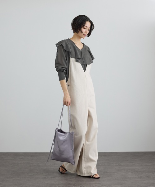 ◆新品◆ADAM ET ROPE'アダムエロペ/ワッフル編ロングカーディガン ADAM ET ROPE'（アダムエロペ）の「【アウトレット店舗・WEB限定