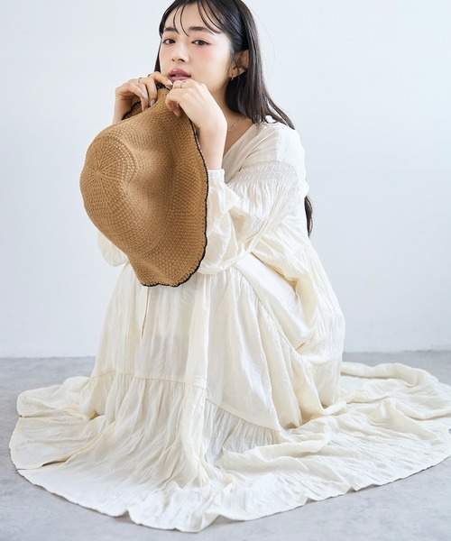 極美品♡ルネ♡白襟 ティアードワンピース 極美品♡ルネ♡白襟ワンピース 【公式通販】