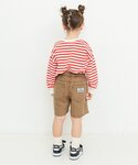 ハーフパンツ パンツ 短パン カラーデニムハー...の詳細画像3