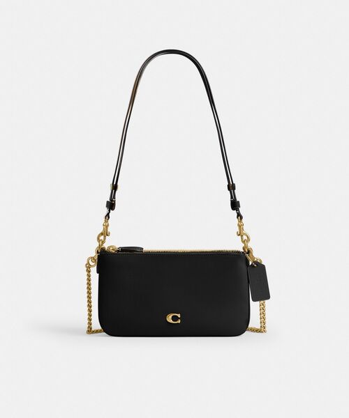 COACH ゴールド パーティバッグ　収納袋付き 210.jpg