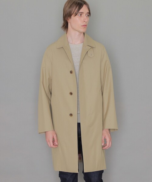 「MACKINTOSH LONDON」 ステンカラーコート 38 ネイビー メンズの画像