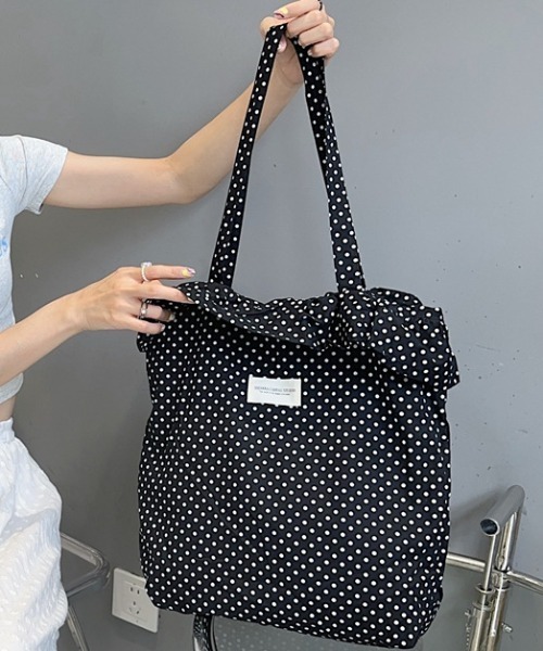 トートバッグ ドットフリルトートバッグ レディース : ZOZOTOWN Yahoo