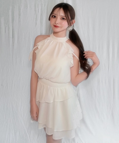 NOMAE（ノーマエ） ワンピース アメスリフリルミニワンピース