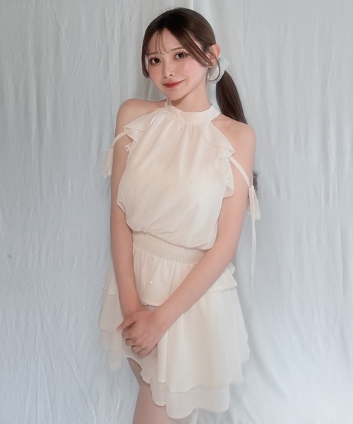 NOMAE（ノーマエ） ワンピース アメスリフリルミニワンピース