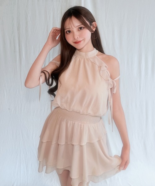 NOMAE（ノーマエ） ワンピース アメスリフリルミニワンピース