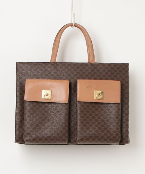 (*)様 セリーヌブラウン トートバッグ CELINE（セリーヌ） トートバッグ - ブラウン レディース : ZOZOTOWN