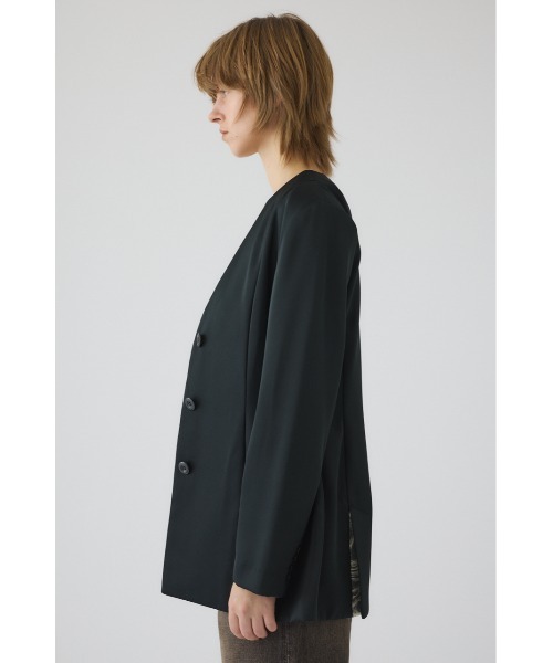 ジャケット テーラードジャケット Hidden detail curve jacket ヒドゥン ディテール カーブ ジャケット レディースの画像