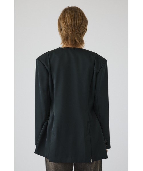 ジャケット テーラードジャケット Hidden detail curve jacket ヒドゥン ディテール カーブ ジャケット レディースの画像