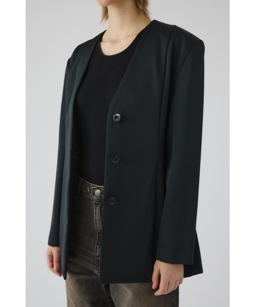 ジャケット テーラードジャケット Hidden detail curve jacket ヒドゥン ディテール カーブ ジャケット レディースの画像