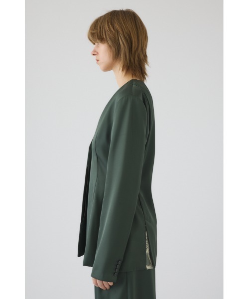 ジャケット テーラードジャケット Hidden detail curve jacket ヒドゥン ディテール カーブ ジャケット レディースの画像