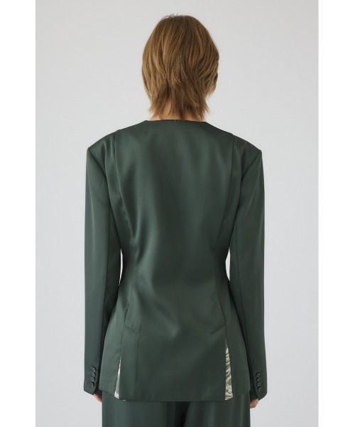 ジャケット テーラードジャケット Hidden detail curve jacket ヒドゥン ディテール カーブ ジャケット レディースの画像
