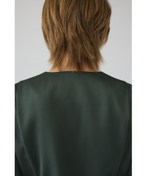 ジャケット テーラードジャケット Hidden detail curve jacket ヒドゥン ディテール カーブ ジャケット レディースの画像