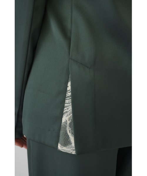 ジャケット テーラードジャケット Hidden detail curve jacket ヒドゥン ディテール カーブ ジャケット レディースの画像
