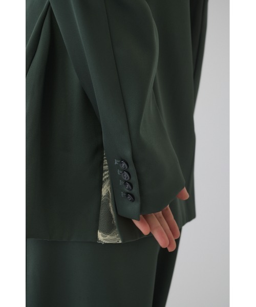 ジャケット テーラードジャケット Hidden detail curve jacket ヒドゥン ディテール カーブ ジャケット レディースの画像