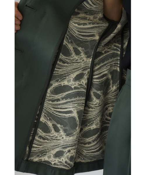 ジャケット テーラードジャケット Hidden detail curve jacket ヒドゥン ディテール カーブ ジャケット レディースの画像