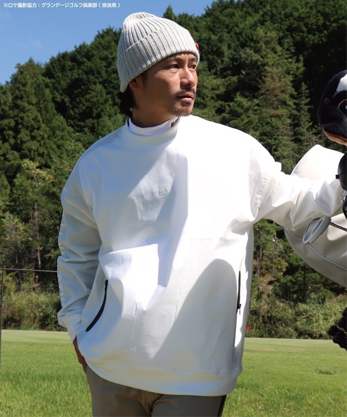 「LUXE/R GOLF」 長袖Tシャツ MEDIUM ホワイト メンズ_画像3
