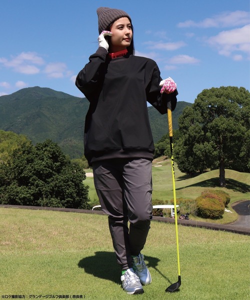 「LUXE/R GOLF」 長袖Tシャツ MEDIUM ホワイト メンズ_画像9
